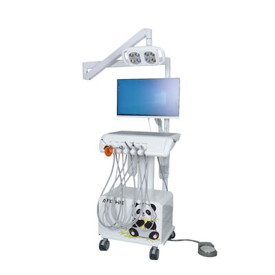 Harga bagus Mobil Veterinary Dental Cart dengan 8 LED Dental Lamp Ultrasonik Scaler Compressor Udara Penyedot Peralatan Dental Hewan on line