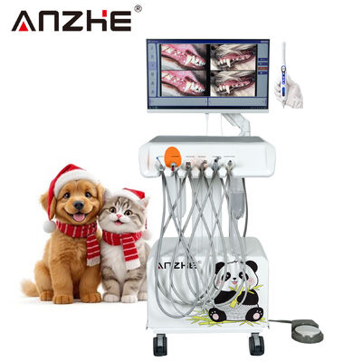Harga bagus Unit Gigi Hewan Portabel dengan Kamera Intraoral HD, Komputer All-in-One, dan Kompresor Udara Bebas Oli Senyap on line